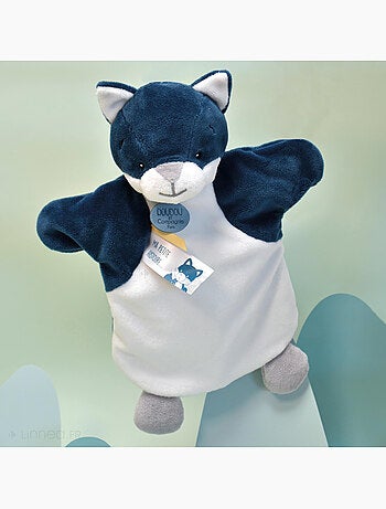Doudou polyester 2 en 1 collection LES MARIONNETTES Loup
