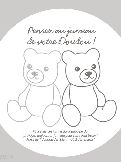 Doudou polyester 2 en 1 collection LES MARIONNETTES Loutre - Kiabi