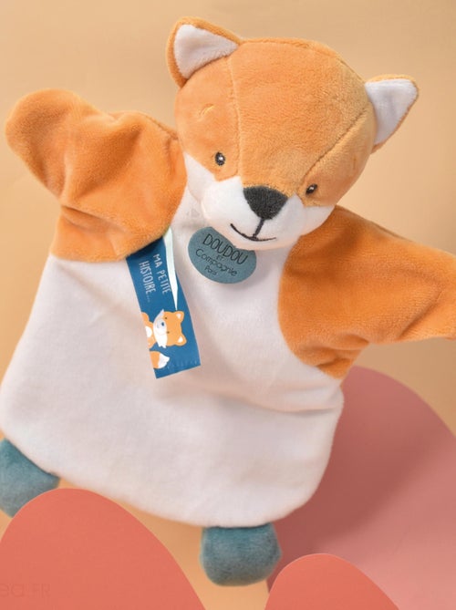 Doudou polyester 2 en 1 collection LES MARIONNETTES Renard - Kiabi