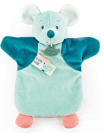 Doudou polyester 2 en 1 collection LES MARIONNETTES Souris