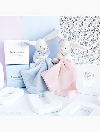 Doudou polyester collection J'AIME MON DOUDOU Lapin