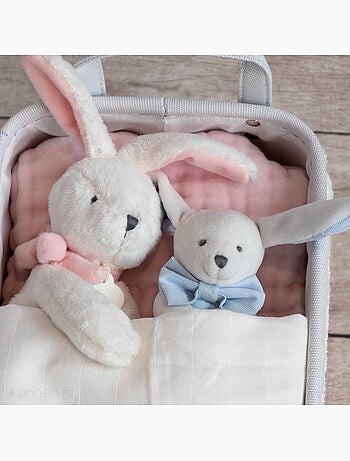 Doudou polyester collection J'AIME MON DOUDOU Lapin