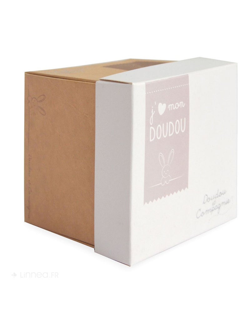 Doudou polyester collection J'AIME MON DOUDOU Ours Blanc cassé - Kiabi