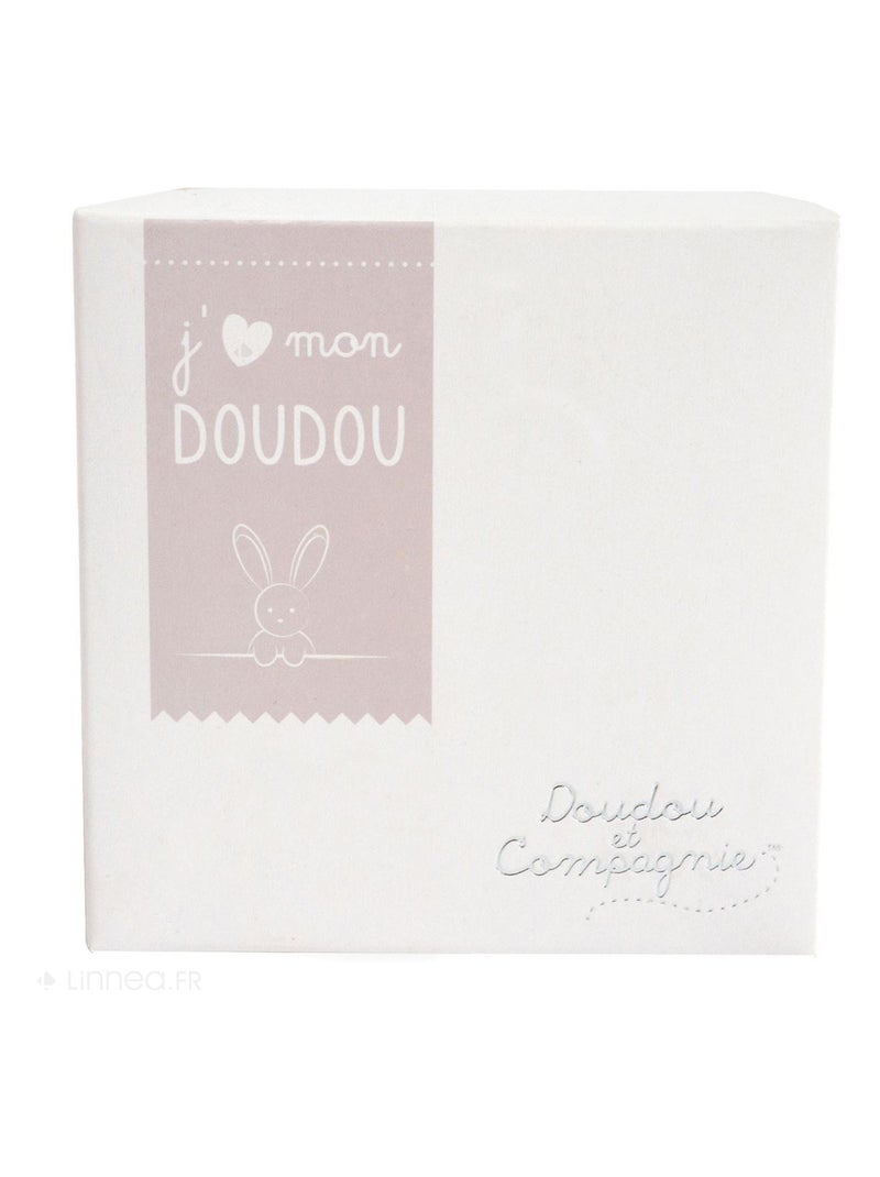 Doudou polyester collection J'AIME MON DOUDOU Ours Blanc cassé - Kiabi