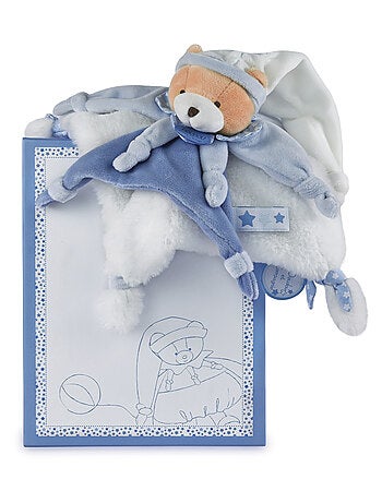 Doudou polyester collection PETIT CHOU ours bleu