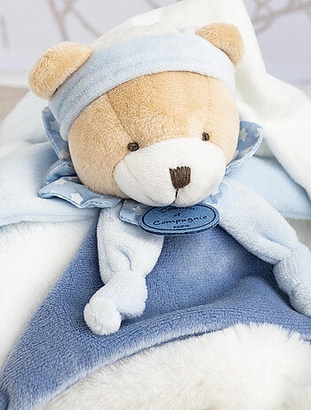 Doudou polyester collection PETIT CHOU ours bleu
