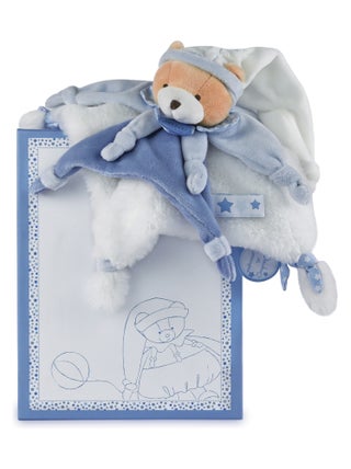 Doudou polyester collection PETIT CHOU ours bleu