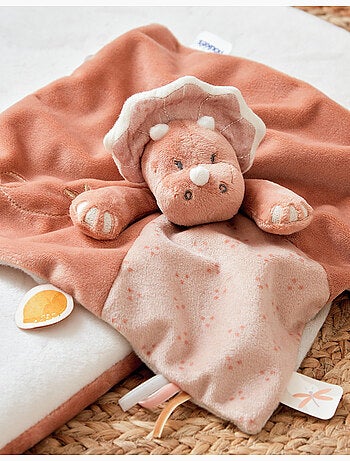 Doudou Popsie en Veloudoux®, poudré/greige Noukie's