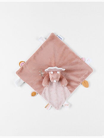 Doudou Popsie en Veloudoux®, poudré/greige Noukie's