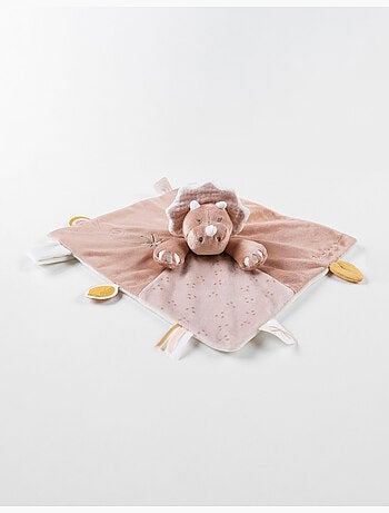 Doudou Popsie en Veloudoux®, poudré/greige Noukie's