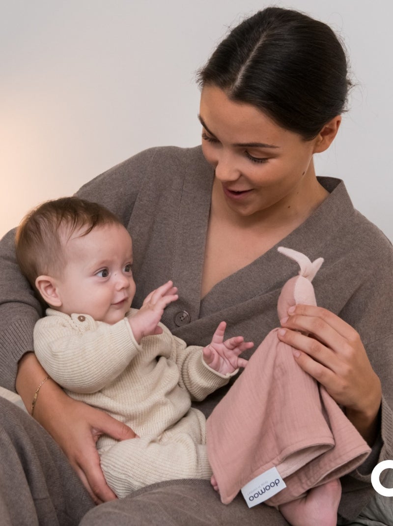 Doudou réconfortant You&Me 'doomoo' Rose clair - Kiabi