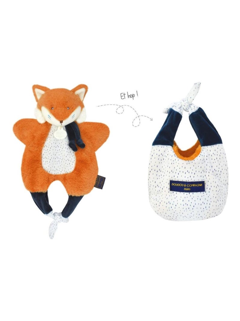 Doudou Renard marionnette Orange - Kiabi