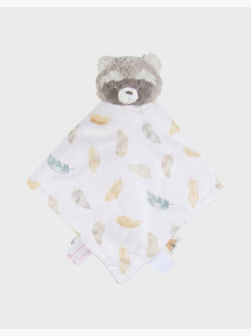 Doudou réversible jour & nuit raton laveur raku noukie's Ecru - Kiabi