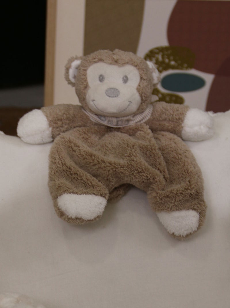 Doudou singe Marron chocolat - Kiabi
