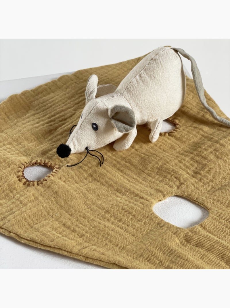 Doudou souris Jaune - Kiabi
