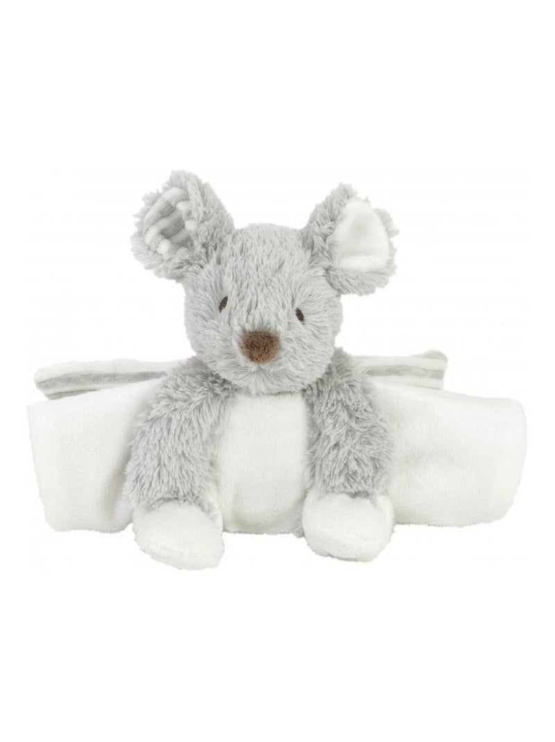 Doudou Souris Missy pliable 16 cm Gris - Kiabi