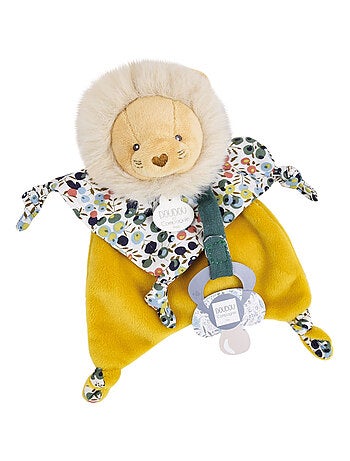 Doudou sucette polyester collection BOH'AIME Lion