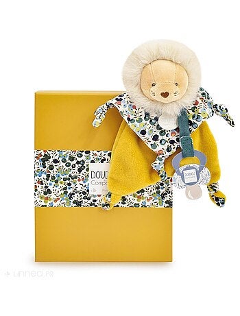 Doudou sucette polyester collection BOH'AIME Lion