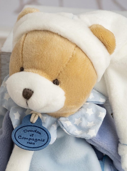 Doudou sucette polyester collection PETIT CHOU ours bleu - Kiabi