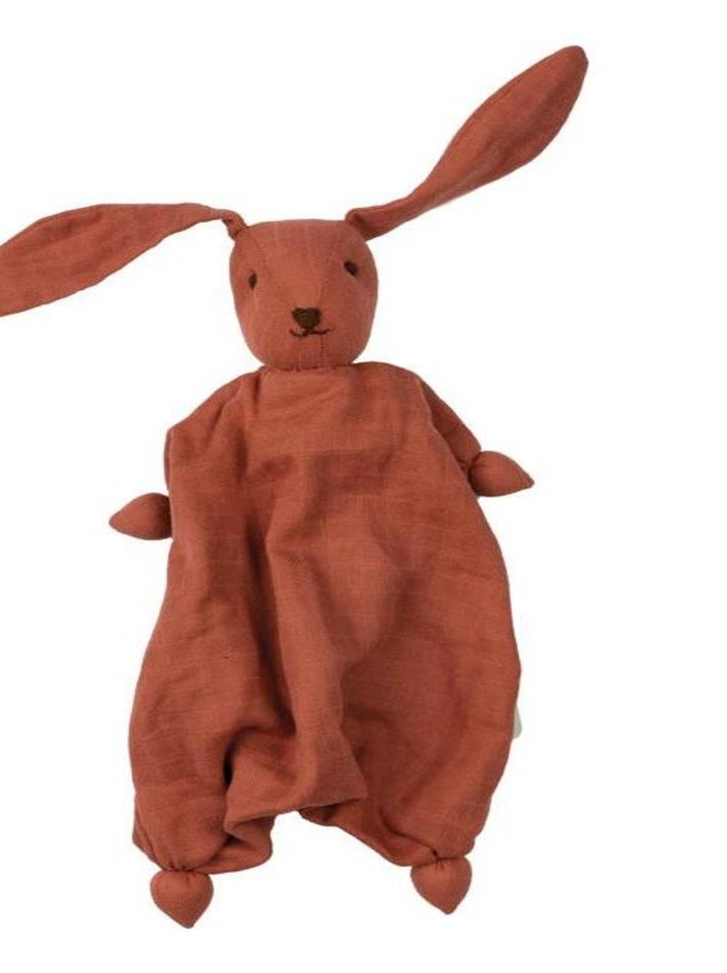 Doudou Tino en mousseline Berry Pink Rose - Kiabi