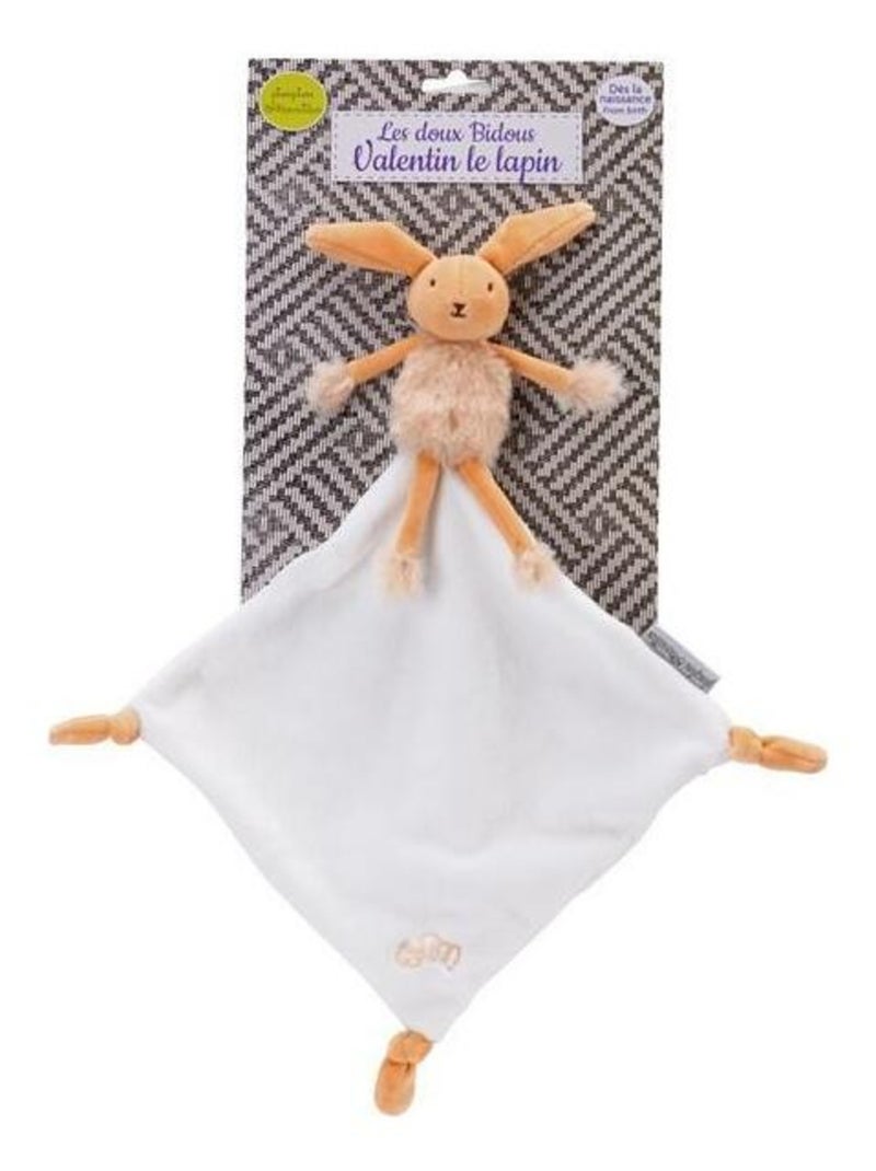 Doudou Valentin Le lapin Beige - Kiabi