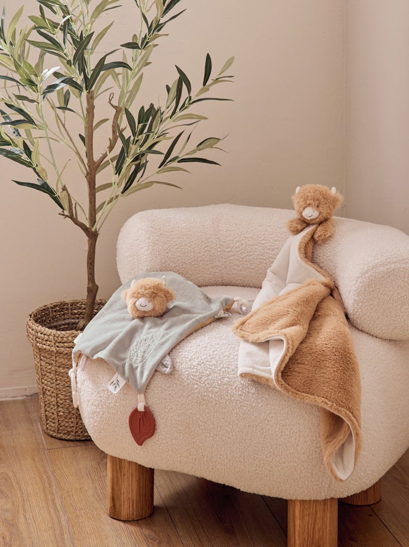 Doudou XXL en Veloudoux® - Fluffy Cow Noukie's Beige - Kiabi