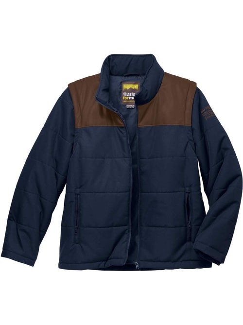 Doudoune 2-en-1 manches amovibles - atlas for men - Kiabi Doudoune 2-en-1 manches amovibles - atlas for men - Kiabi