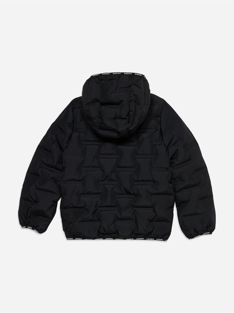 Doudoune à capuche - lacoste Noir - Kiabi