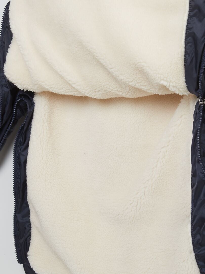 Capuche Douillette Snuggy Hoods Sans Tête - Bleu Marine - Avec Fermeture éclair