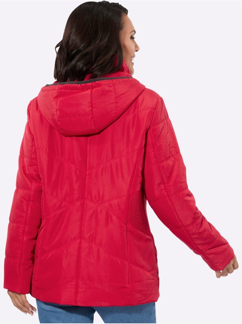 Doudoune à capuche - taille courte - witt Rouge - Kiabi