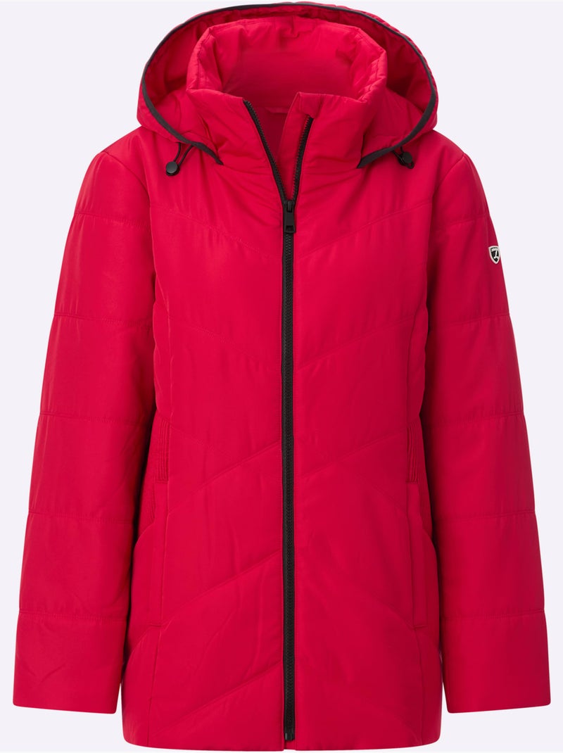 Doudoune à capuche - taille courte - witt Rouge - Kiabi