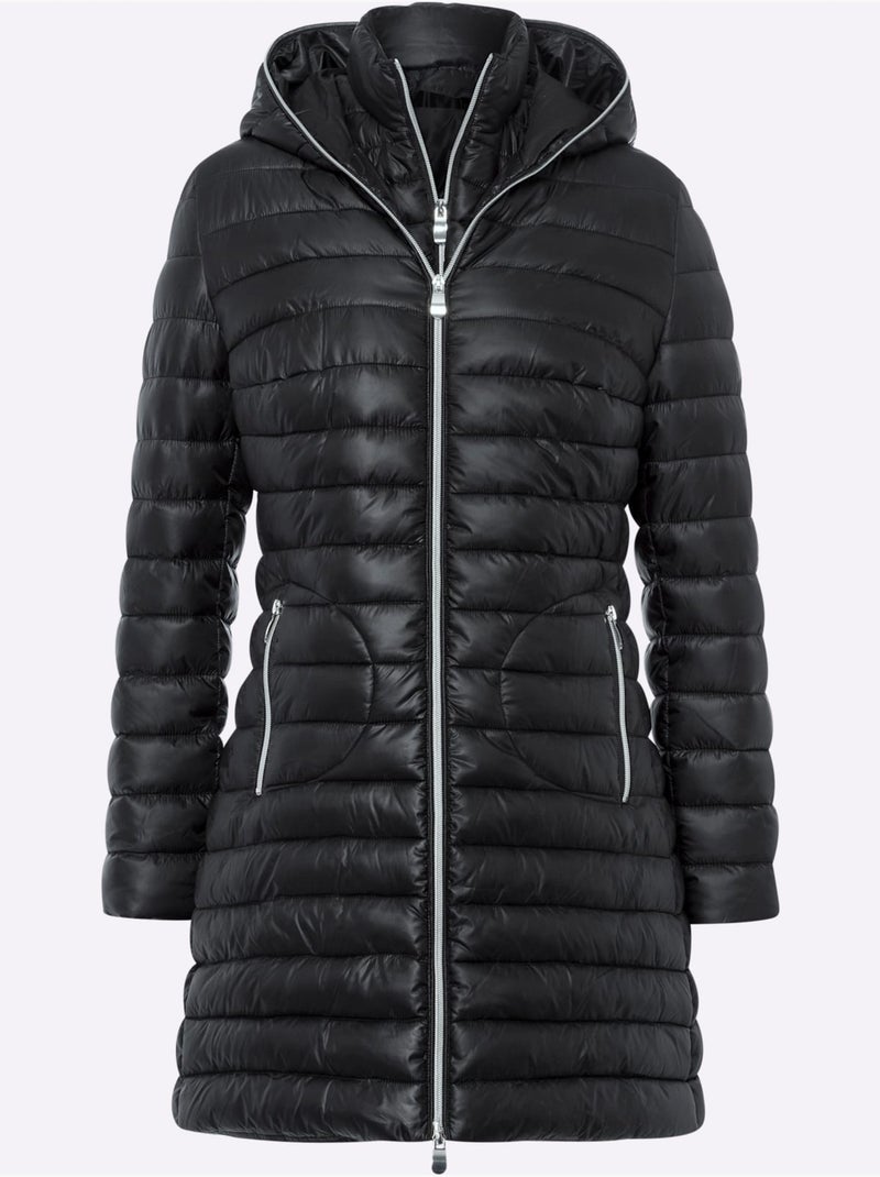 Doudoune à capuche - taille standard - helline Noir - Kiabi
