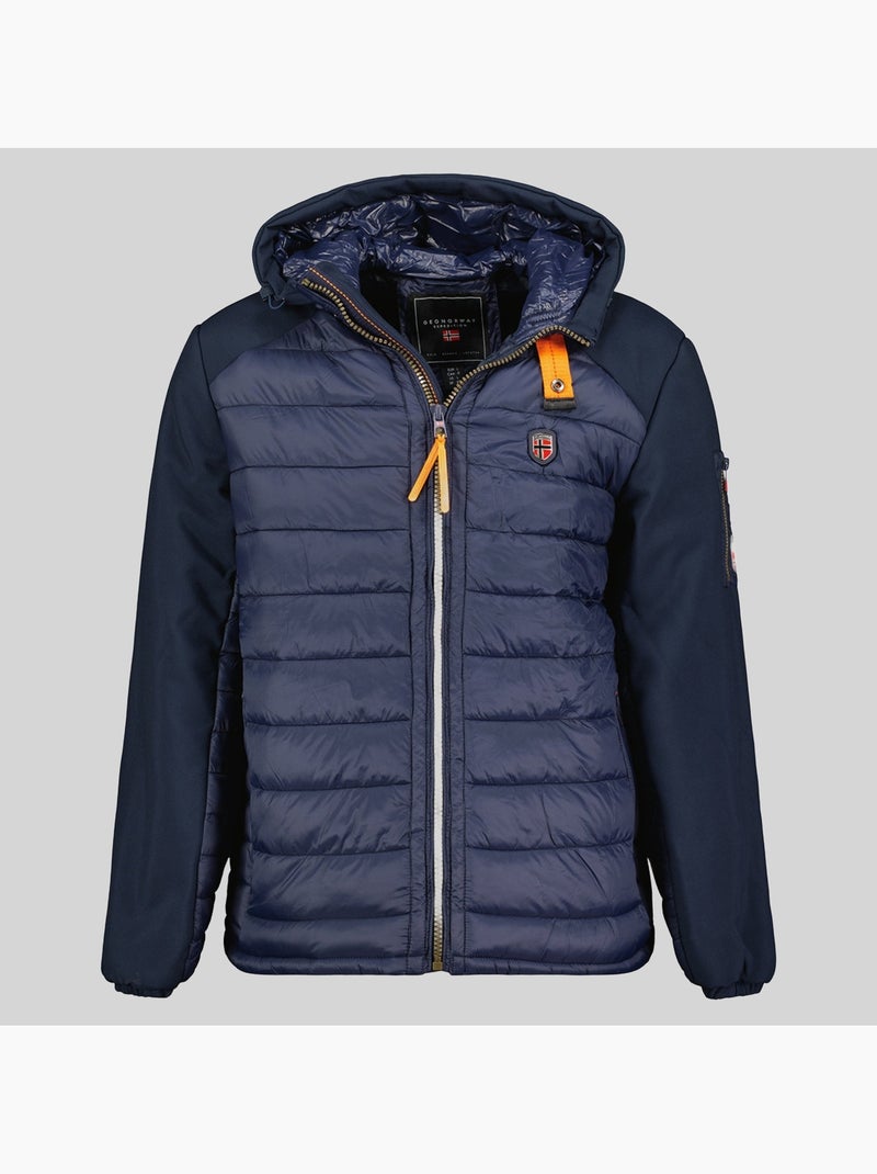 Doudoune à capuche abator – geographical norway Bleu marine - Kiabi