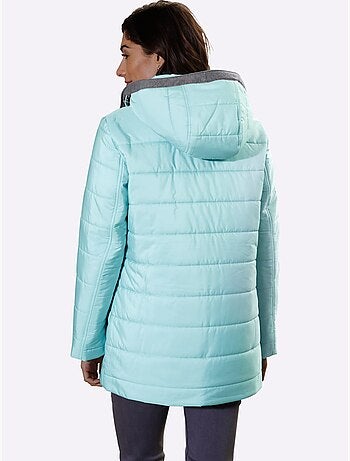 Doudoune matelassée avec capuche amovible et poches pratiques - taille standard - moda vilona
