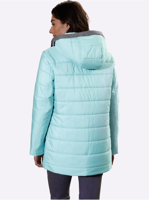 Doudoune à capuche amovible avec col montant et poches - taille standard - moda vilona - Kiabi Doudoune à capuche amovible avec col montant et poches - taille standard - moda vilona - Kiabi