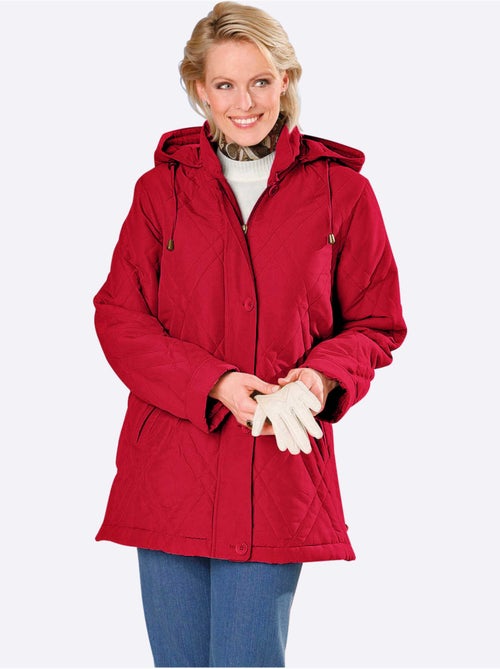 Doudoune à capuche amovible avec col montant et poches - taille standard - moda vilona - Kiabi Doudoune à capuche amovible avec col montant et poches - taille standard - moda vilona - Kiabi