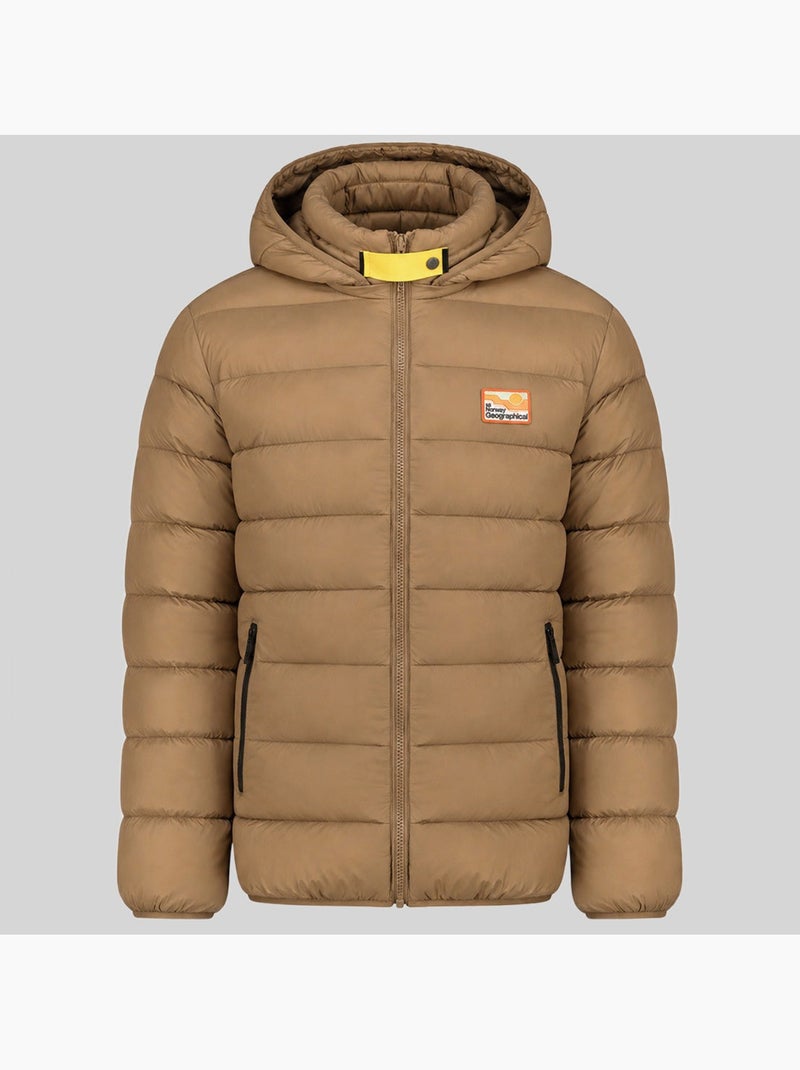 Doudoune à capuche avalanche hood – geographical norway Taupe - Kiabi
