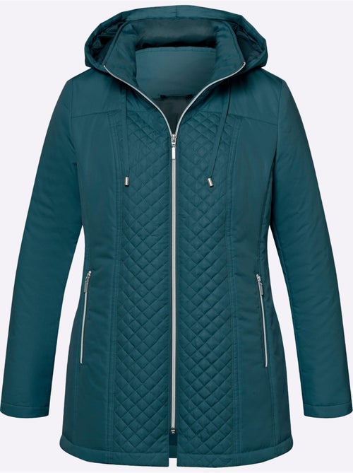 Doudoune à capuche avec col coupe-vent et poches zippées - Taille standard - Moda Vilona - Kiabi Doudoune à capuche avec col coupe-vent et poches zippées - Taille standard - Moda Vilona - Kiabi