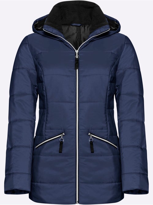 Doudoune à capuche avec col montant et deux poches zippées - Taille standard - Moda Vilona - Kiabi