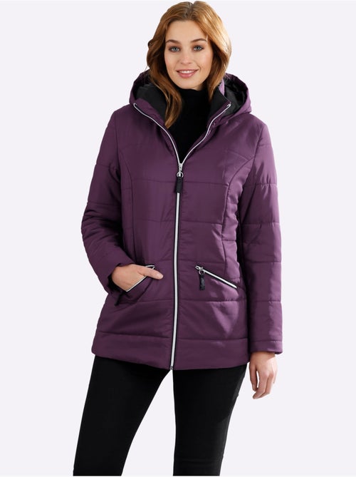 Doudoune à capuche avec col montant et deux poches zippées - Taille standard - Moda Vilona - Kiabi