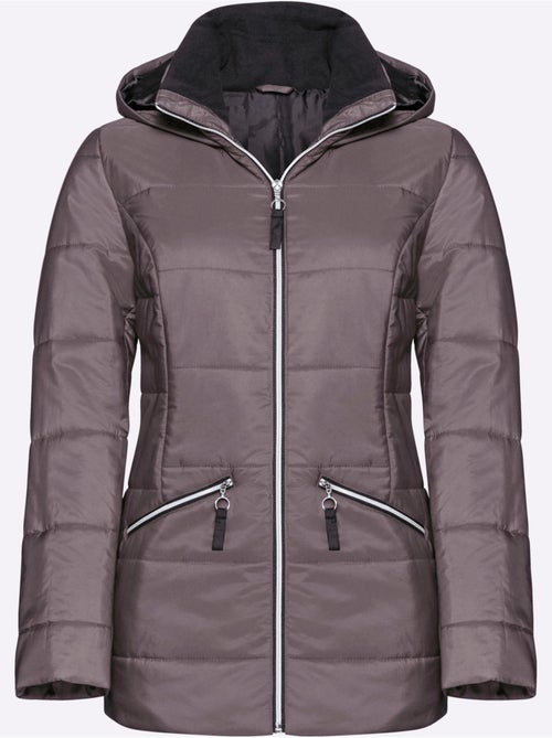 Doudoune à capuche avec col montant et poches zippées - Taille standard - Moda Vilona - Kiabi