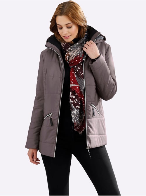 Doudoune à capuche avec col montant et poches zippées - Taille standard - Moda Vilona - Kiabi