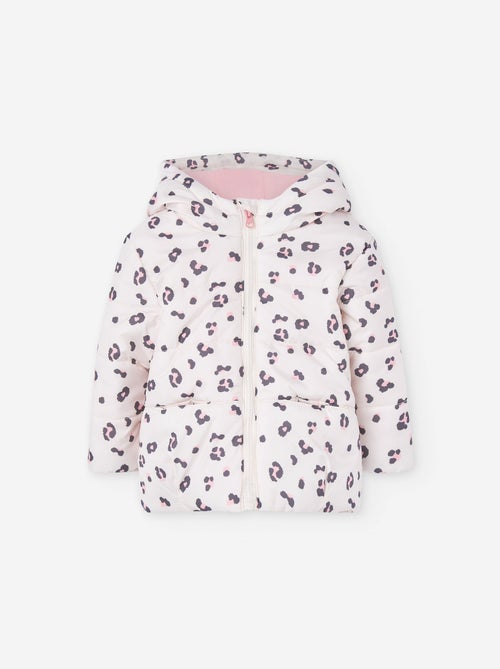 Doudoune à capuche avec doublure polaire - Kiabi