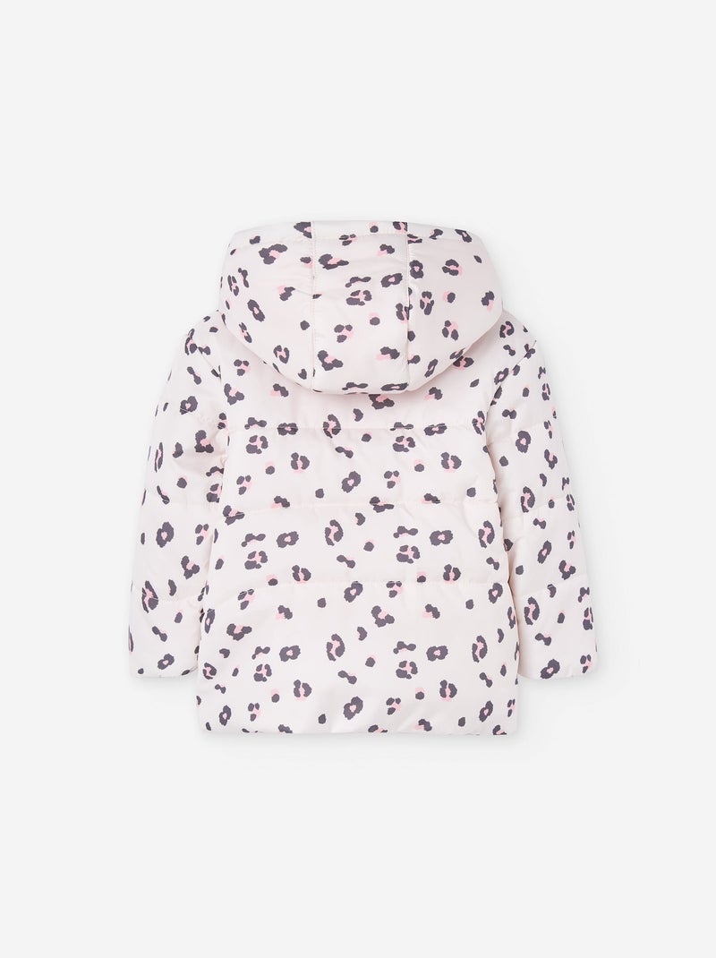 Doudoune à capuche avec doublure polaire Rose clair - Kiabi