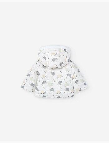 Doudoune à capuche avec motif