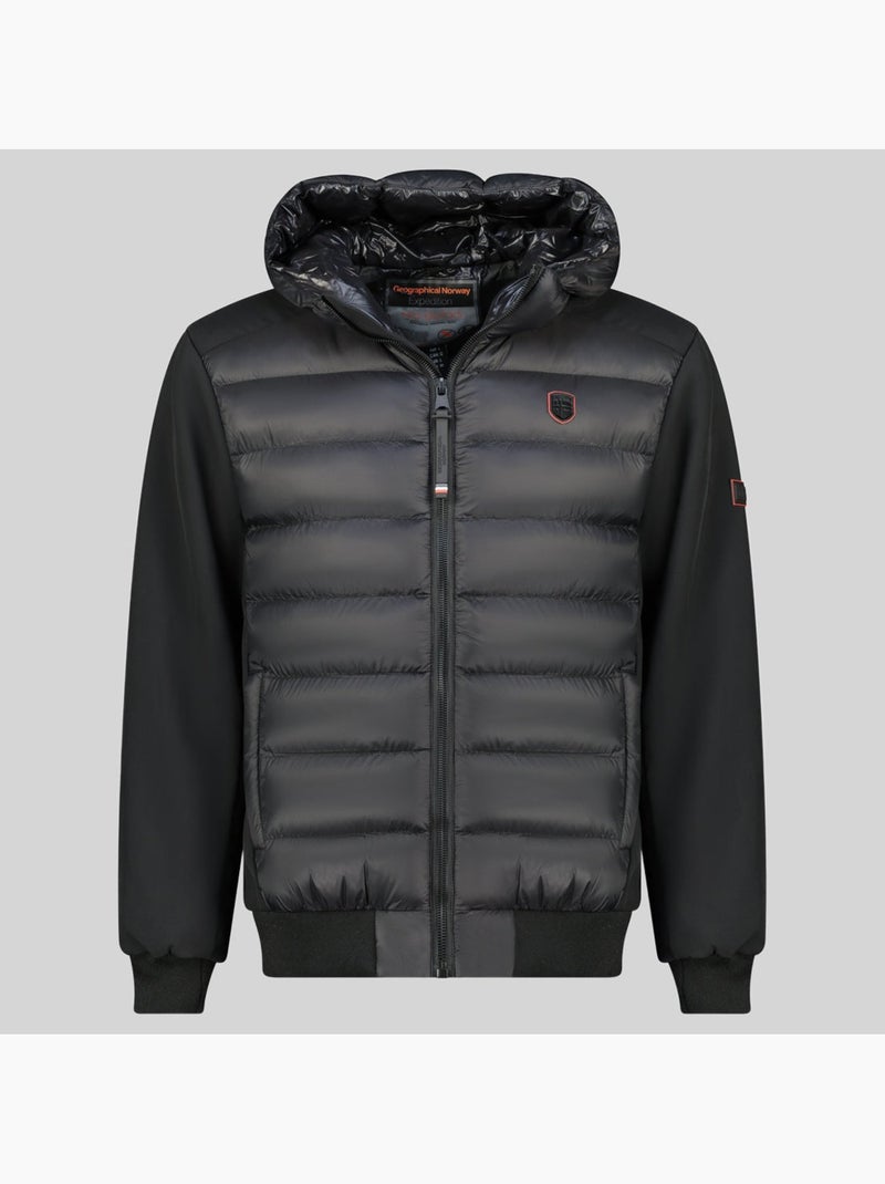Doudoune à capuche aveyron – geographical norway Noir - Kiabi