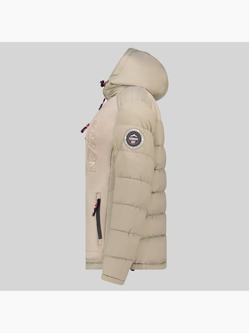 Doudoune à capuche beachwood – geographical norway Beige - Kiabi