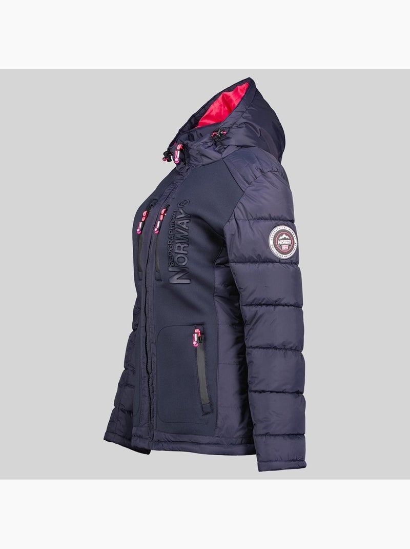 Doudoune à capuche beachwood – geographical norway Bleu marine - Kiabi