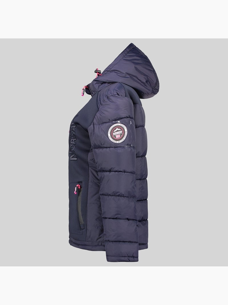 Doudoune à capuche beachwood – geographical norway Bleu marine - Kiabi