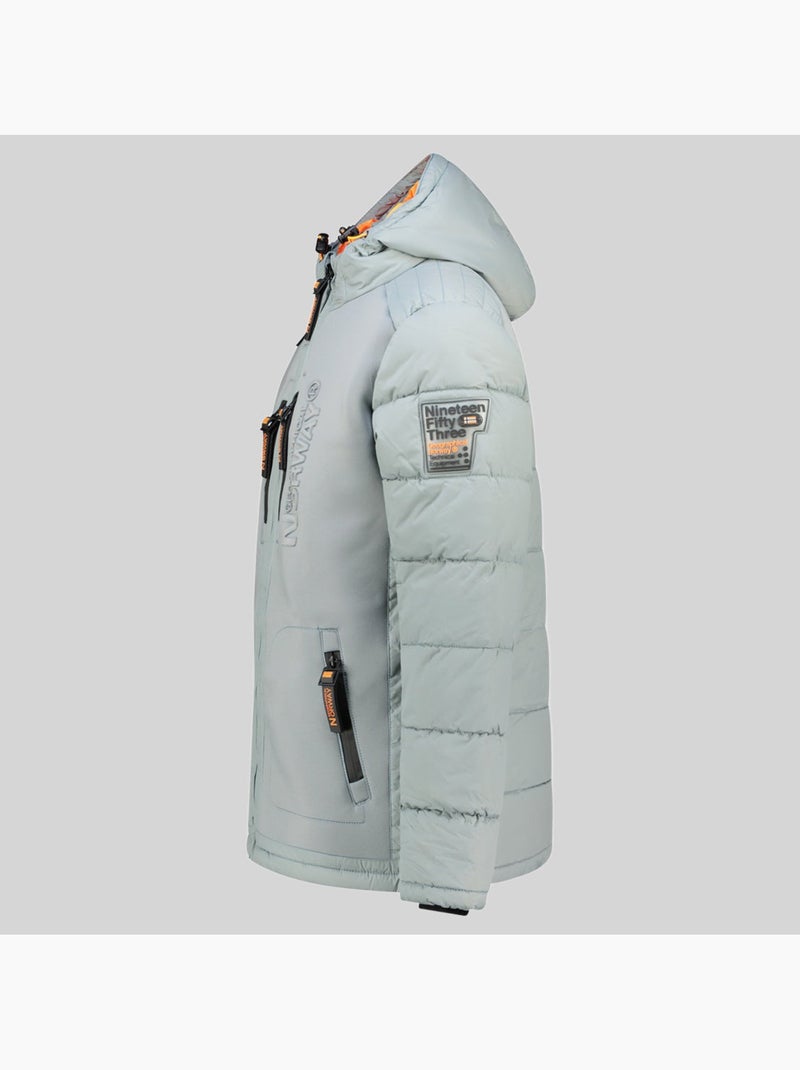 Doudoune à capuche beachwood – geographical norway Gris clair - Kiabi
